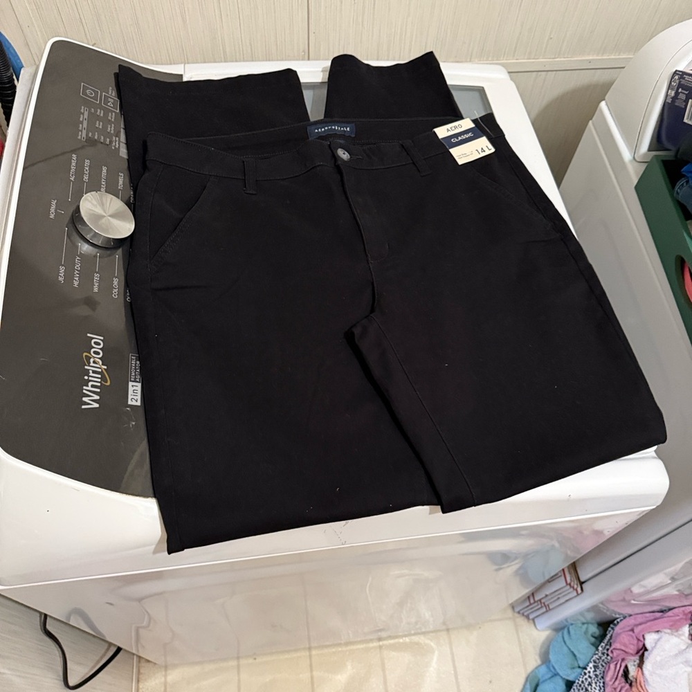 Aero Classic Black Pants 14 long